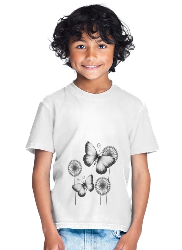  Butterflies Dandelion for Kids T-Shirt