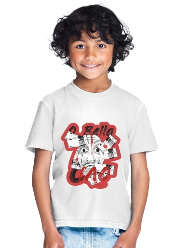  Casa De Papel Bella Ciao Art for Kids T-Shirt