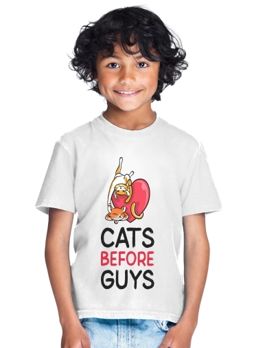  Cats before guy for Kids T-Shirt