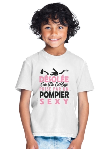  Cette fille est prise par un pompier sexy for Kids T-Shirt
