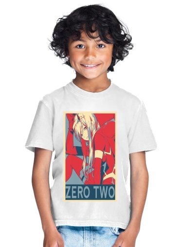  Darling Zero Two Propaganda for Kids T-Shirt