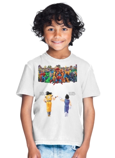  DragonBall x Marvel Combat for Kids T-Shirt