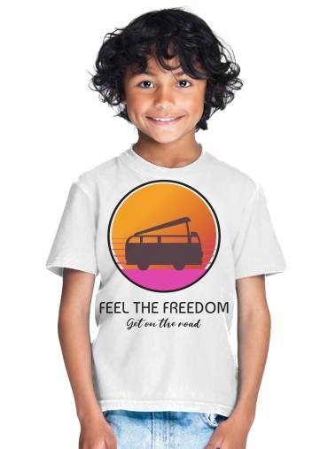  Feel The freedom on the road for Kids T-Shirt