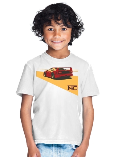  Ferrari F40 Art Fan for Kids T-Shirt