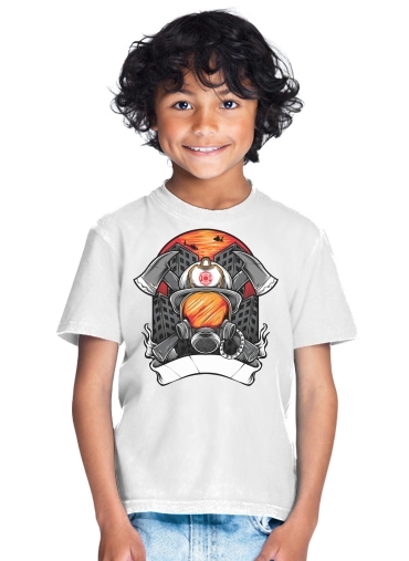  Fire Fighter Custom Text for Kids T-Shirt
