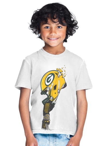  Football Helmets Green Bay for Kids T-Shirt
