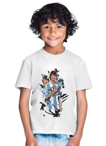  Football Legends: Lionel Messi Argentina for Kids T-Shirt