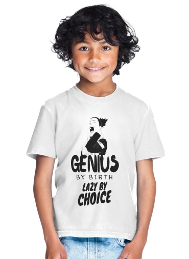  Genius by birth Lazy by Choice Shikamaru tribute for Kids T-Shirt