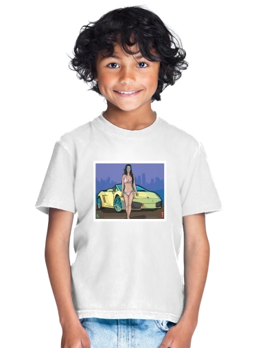  GTA collection: Bikini Girl Florida Beach for Kids T-Shirt