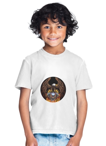  Harley Davidson Skull Engine for Kids T-Shirt