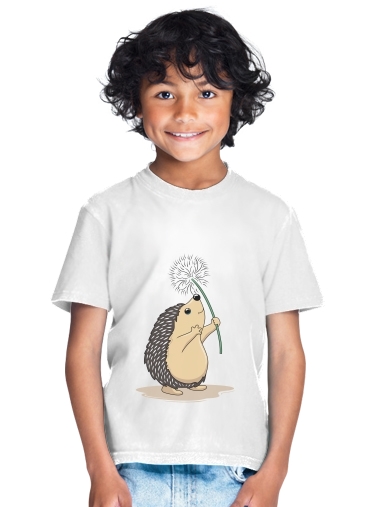  Hedgehog play dandelion for Kids T-Shirt