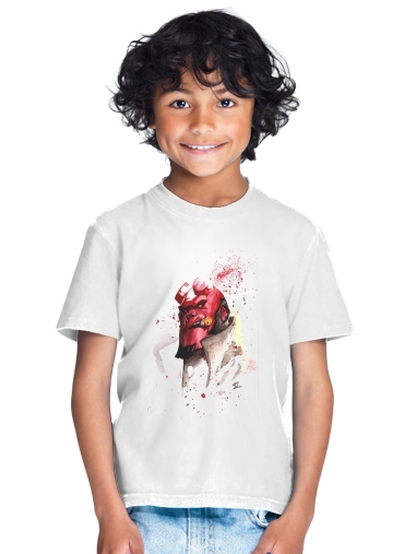  Hellboy Watercolor Art for Kids T-Shirt