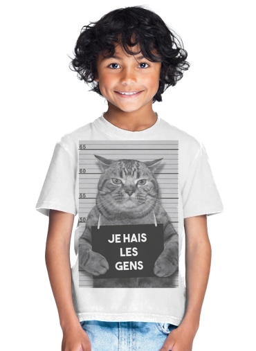  I hate people Cat Jail for Kids T-Shirt