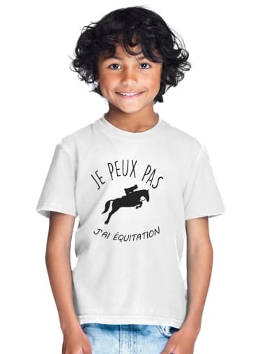  Je peux pas jai equitation for Kids T-Shirt