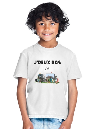  Je peux pas jai minecraft for Kids T-Shirt