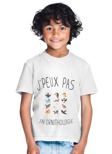 Je peux pas jai ornithologie for Kids T-Shirt