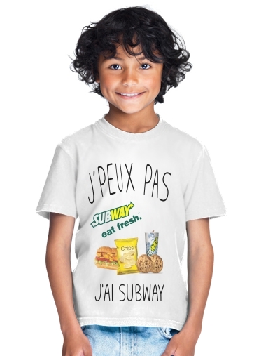  Je peux pas jai subway for Kids T-Shirt