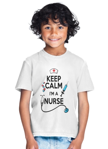  Keep calm I am a nurse for Kids T-Shirt