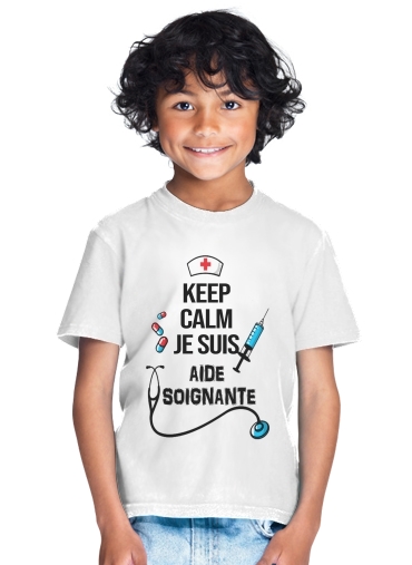  Keep calm je suis aide soignante for Kids T-Shirt