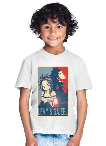  Levy et Gajeel Fairy Love for Kids T-Shirt