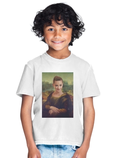  Lili Reinhart Mashup Mona Lisa Joconde for Kids T-Shirt