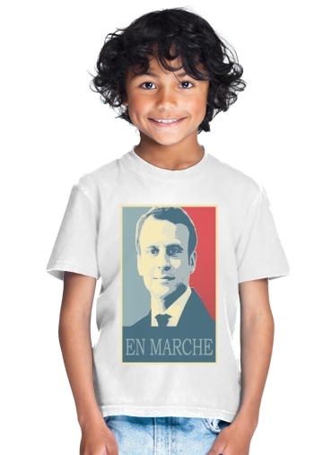  Macron Propaganda En marche la France for Kids T-Shirt
