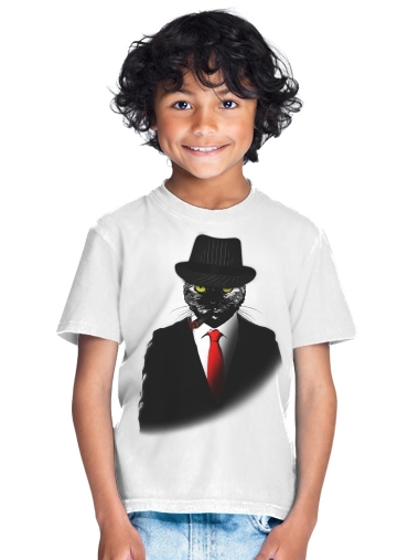  Mobster Cat for Kids T-Shirt