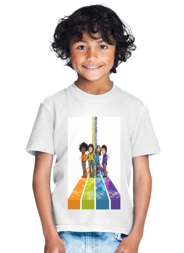  Music Legends: Lennon, Jagger, Dylan & Hendrix for Kids T-Shirt