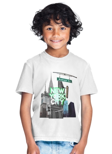  New York City II [green] for Kids T-Shirt