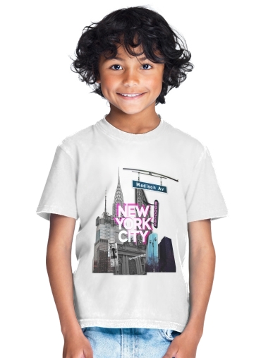  New York City II [pink] for Kids T-Shirt