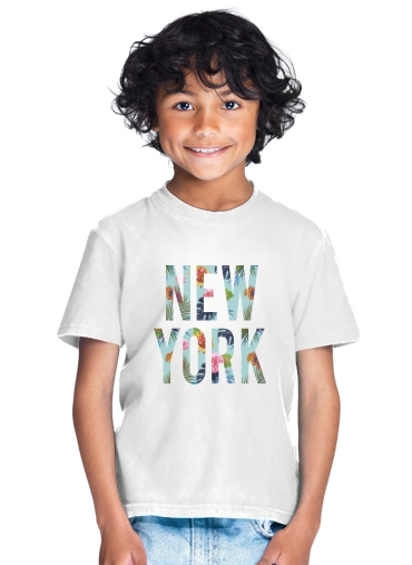  New York Floral for Kids T-Shirt