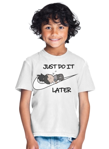  Nike Parody Just do it Later X Shikamaru for Kids T-Shirt