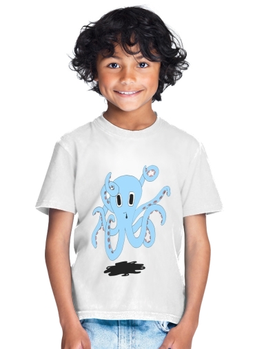  octopus Blue cartoon for Kids T-Shirt