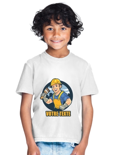  painter character mascot logo for Kids T-Shirt