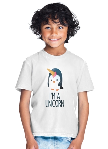  Pingouin wants to be unicorn for Kids T-Shirt