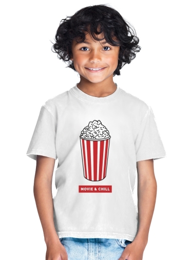  Popcorn movie and chill for Kids T-Shirt