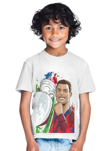  Portugal Campeoes da Europa for Kids T-Shirt