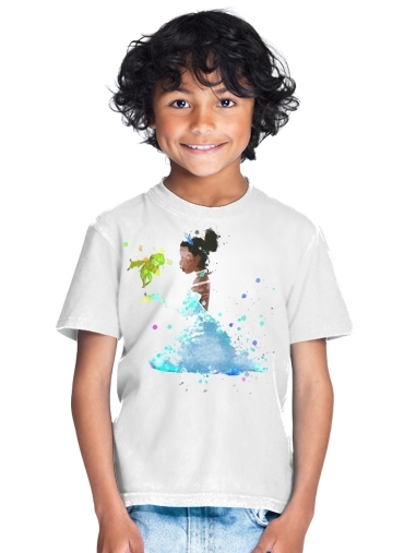  Princess Tiana Watercolor Art for Kids T-Shirt