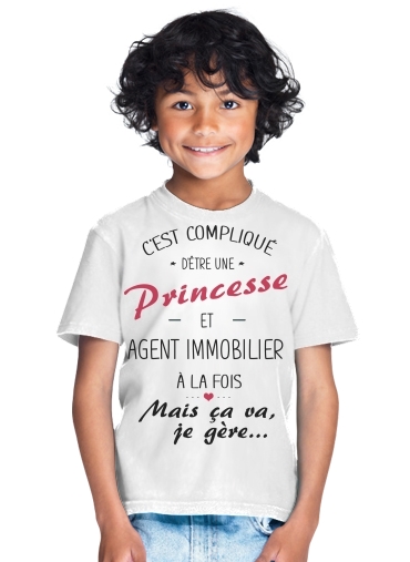  Princesse et agent immobilier for Kids T-Shirt