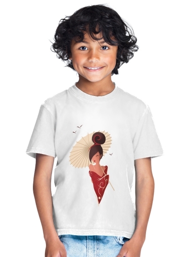  Sakura Asian Geisha for Kids T-Shirt