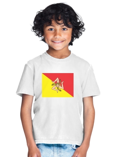  Sicile Flag for Kids T-Shirt
