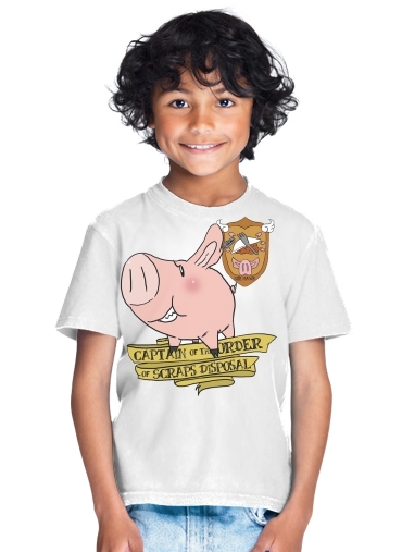  Sir Hawk The wild boar or Pig for Kids T-Shirt