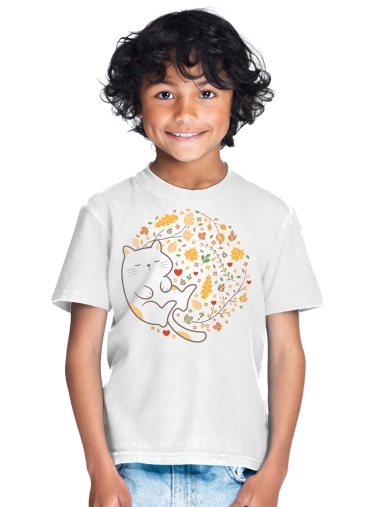  Sleeping cats seamless pattern for Kids T-Shirt