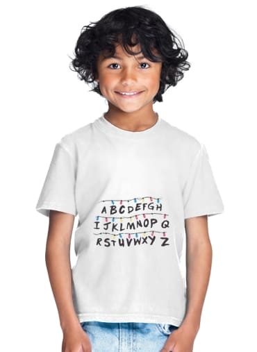  Stranger Things Lampion Alphabet Inspiration for Kids T-Shirt