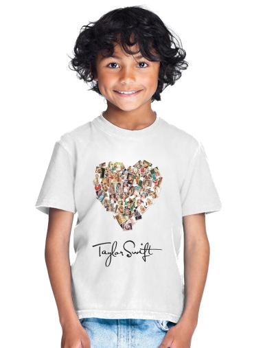  Taylor Swift Love Fan Collage signature for Kids T-Shirt