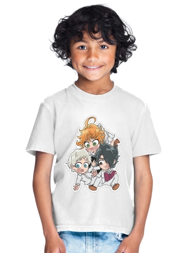  The Promised Neverland Emma Ray Norman Chibi for Kids T-Shirt