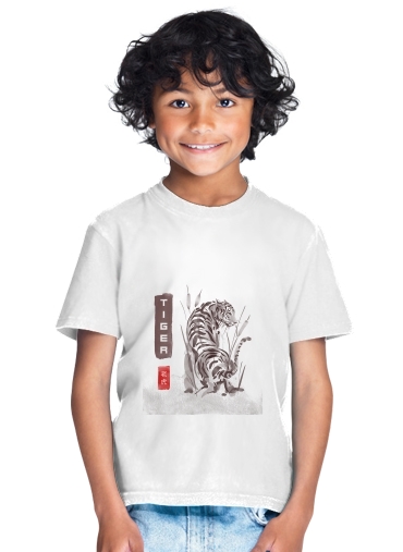  Tiger Japan Watercolor Art for Kids T-Shirt