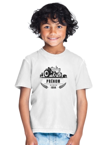  Tractor Logo Natural custom Name Tag for Kids T-Shirt