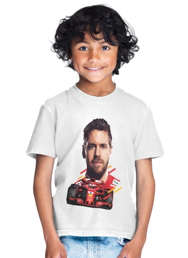 Vettel Formula One Driver for Kids T-Shirt