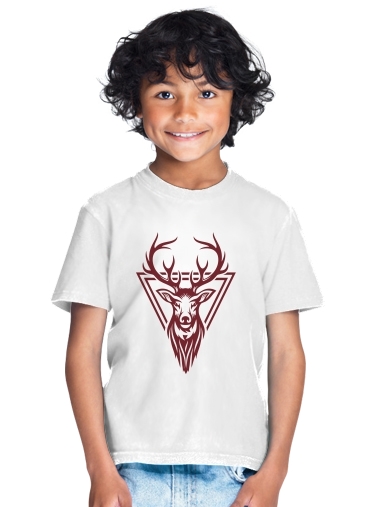  Vintage deer hunter logo for Kids T-Shirt